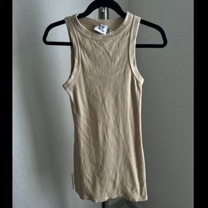 Princess Polly Cream Tank Mini Dress